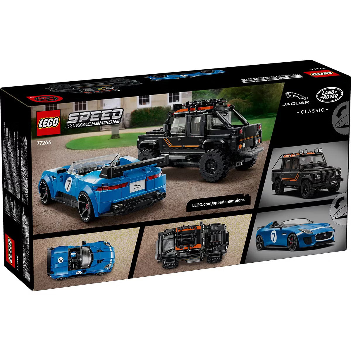 LEGO Speed Champions Jaguar Project 7 & Land Rover Defender - Model 77264 (10+ Years)