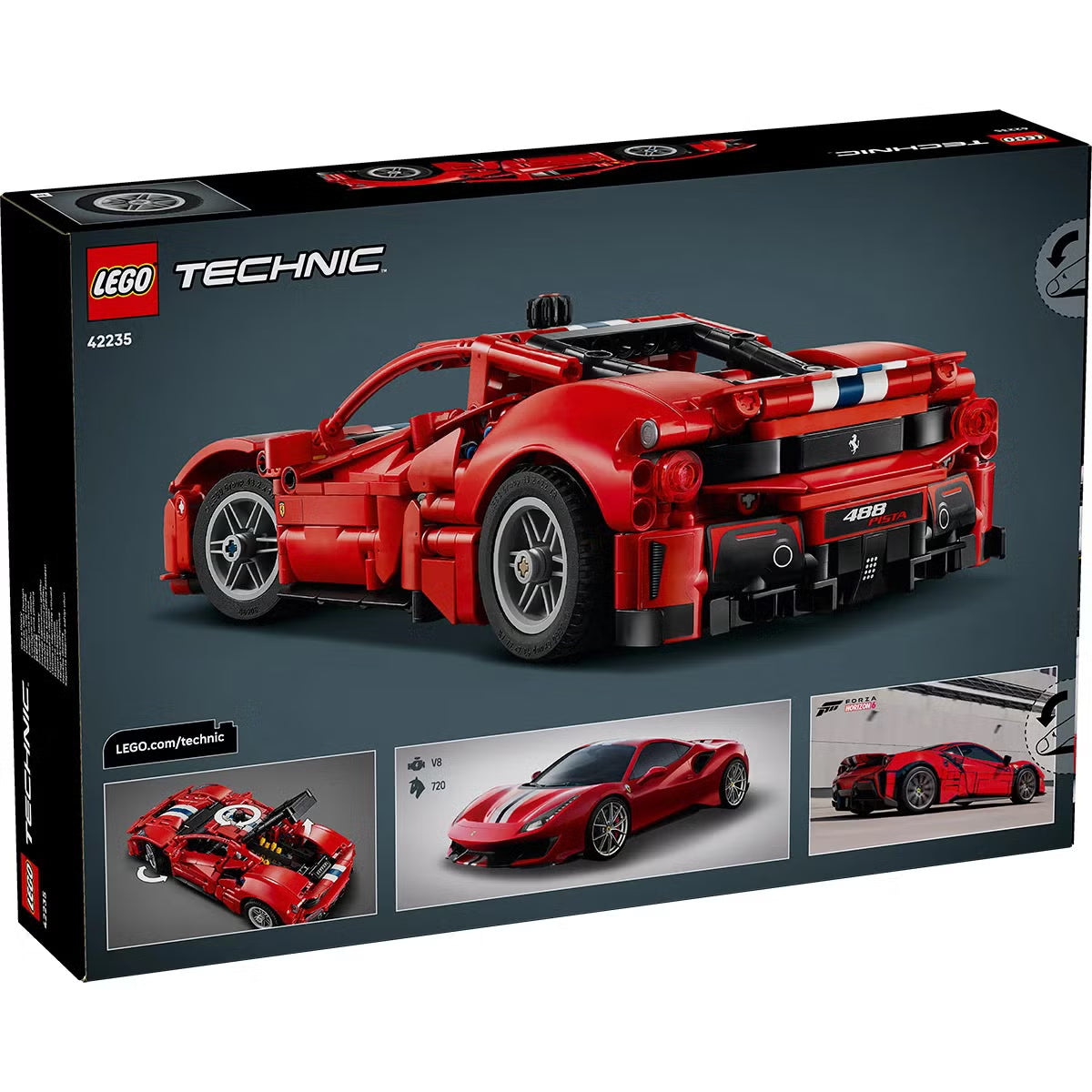 LEGO Technic Ferrari 488 Pista Car - Model 42235 (9+ Years)