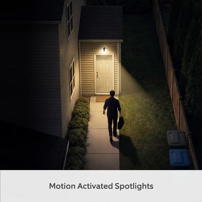 Ring Spotlight Cam (2nd Gen) - Battery White Security Camera - 2 Pack