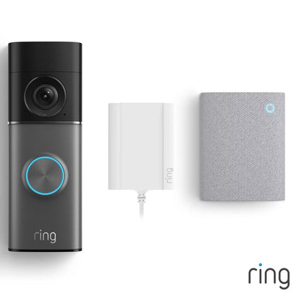 Ring Plug-In Video Doorbell Pro (3rd Gen) Satin Nickel + Chime (3rd Gen)