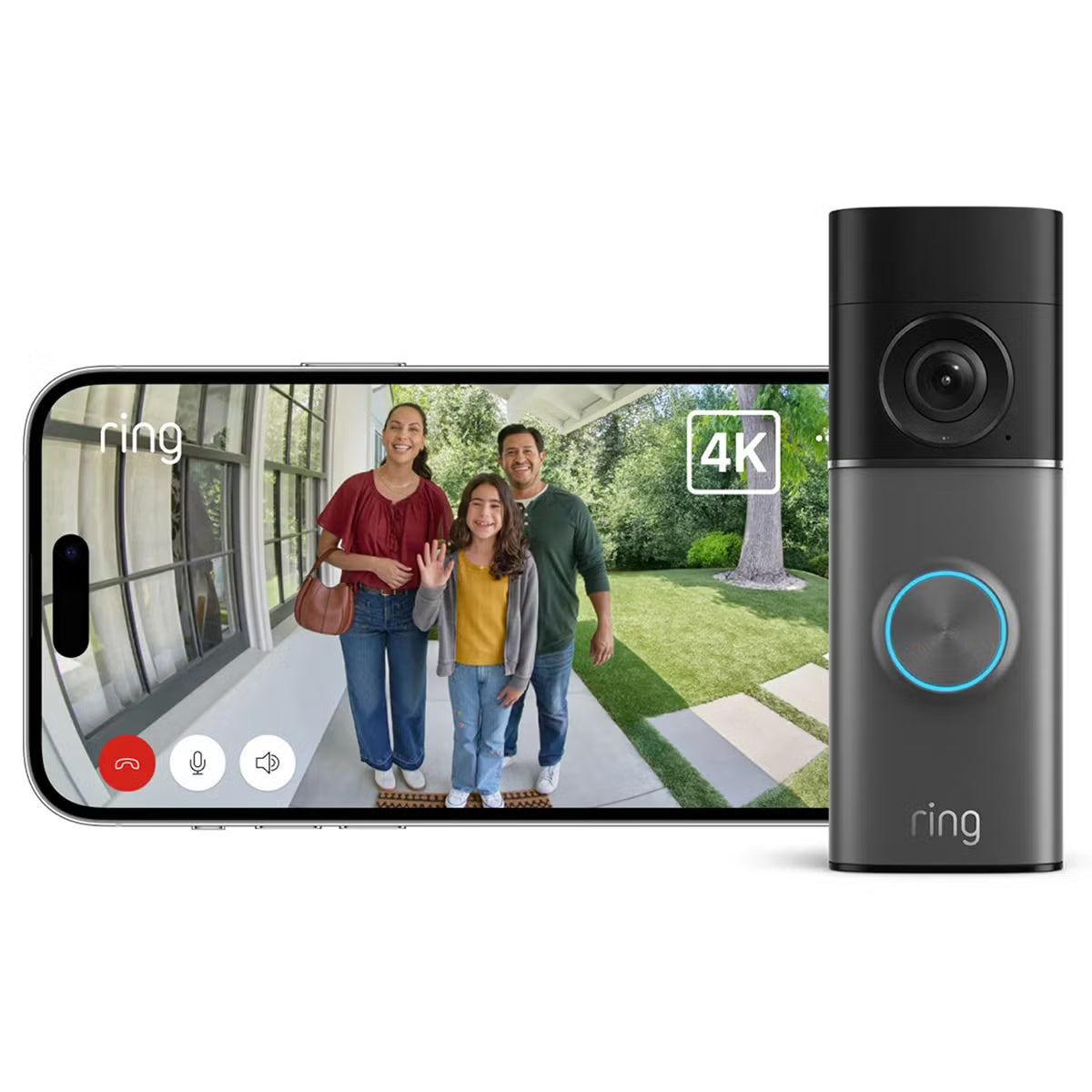Ring Plug-In Video Doorbell Pro (3rd Gen) Satin Nickel + Chime (3rd Gen)
