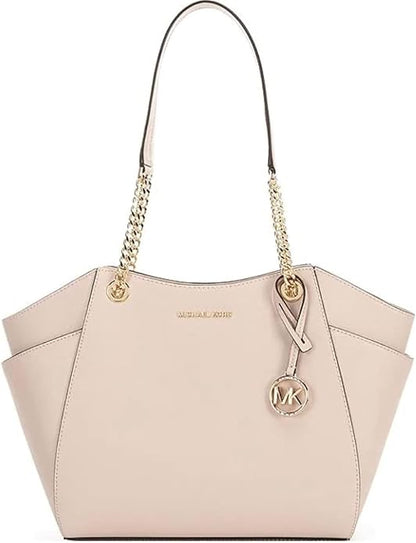 Michael Kors Jet Set Travel Large Chain Shoulder Tote (Soft Pink), Soft Pink