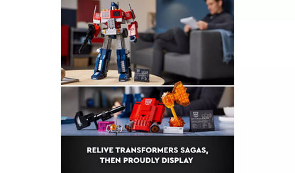 LEGO Icons Optimus Prime Transformers Robot Model Set 10302