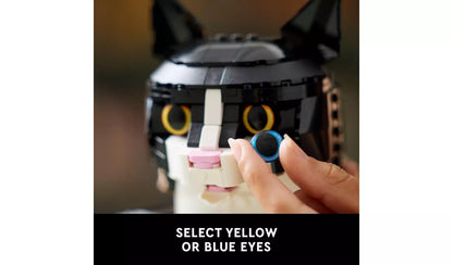 LEGO Ideas Tuxedo Cat Model Kit for Adults to Build 21349