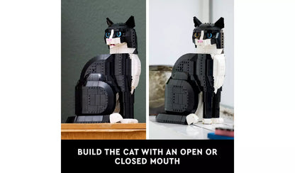 LEGO Ideas Tuxedo Cat Model Kit for Adults to Build 21349