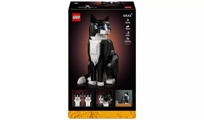 LEGO Ideas Tuxedo Cat Model Kit for Adults to Build 21349