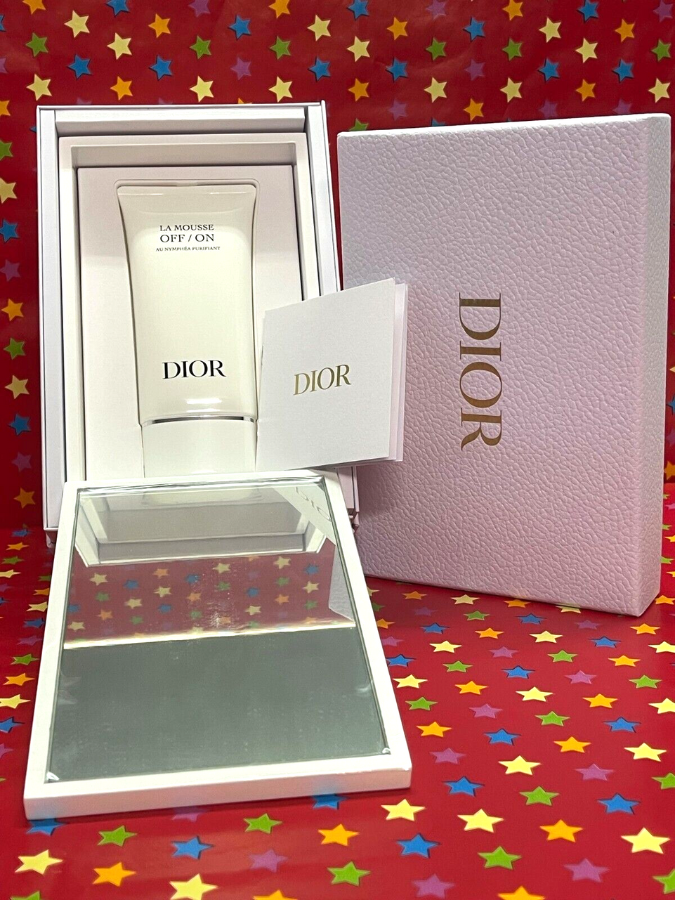 Dior La Mousse Off/ On Foaming Cleanser150ml +Mirror + Gift Box, Sealed VIP Gift