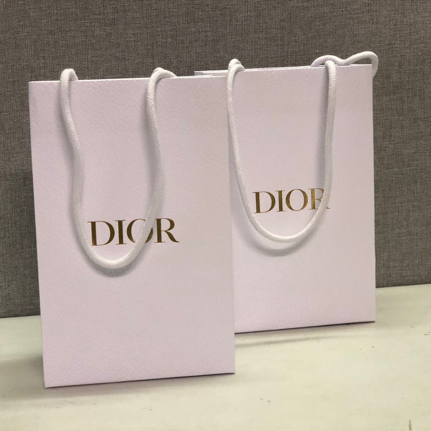 2x DIOR GIFT/CARRIER BAG BRAND NEW  22cm x 14cm x 8cm