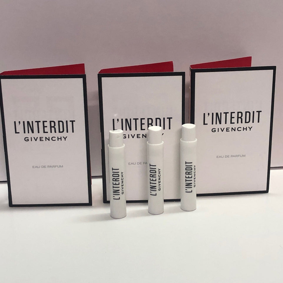 3x Givenchy L'Interdit Eau de Parfum Spray (3x 1ml Sample Size  Travel