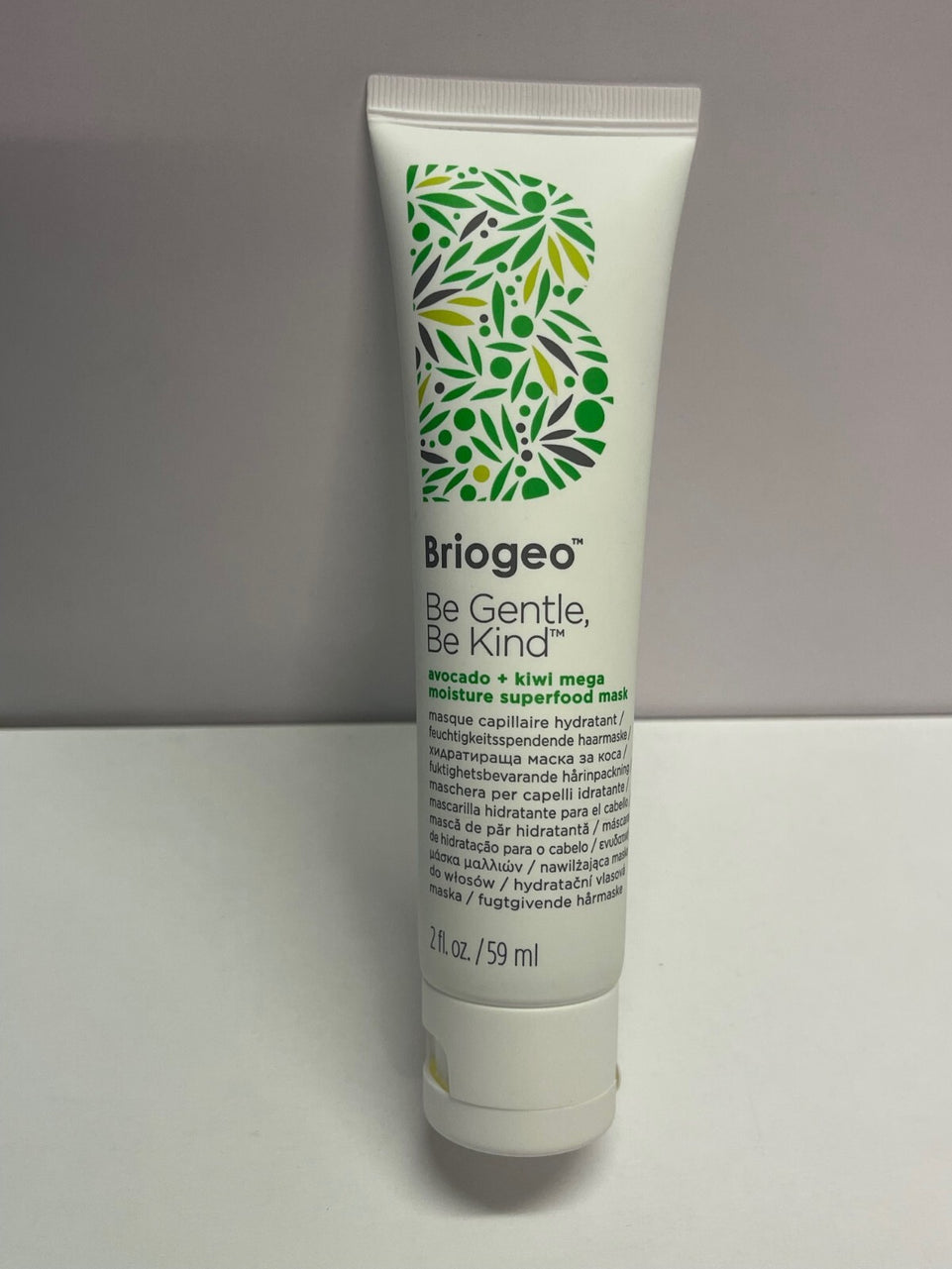 BRIOGEO BE GENTLE, BE KIND AVOCADO + KIWI MEGA MOISTURE SUPERFOOD HAIR MASK,59ML