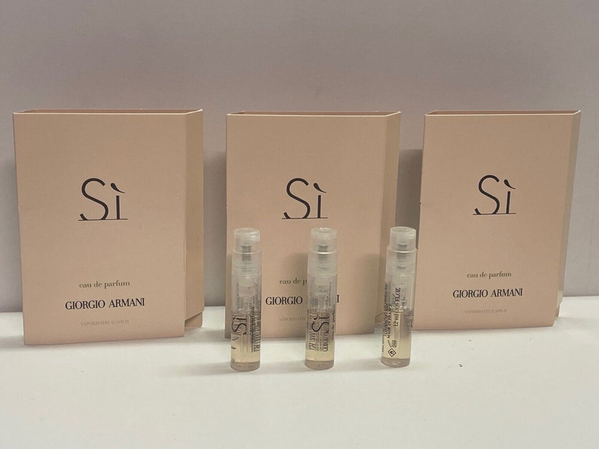 3x Giorgio Armani Si Eau De Parfum Sample1.2ml