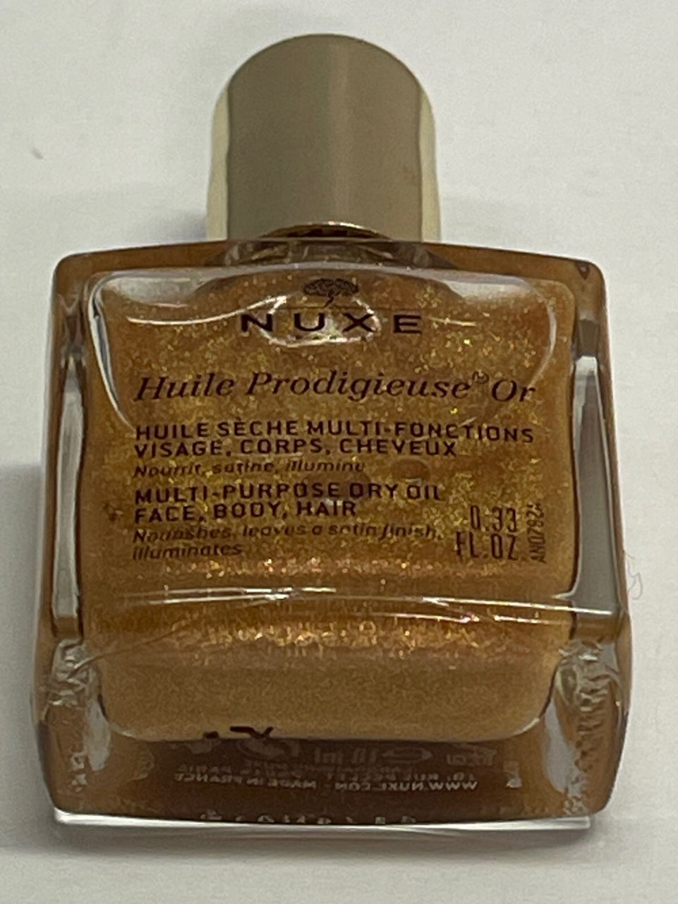 NUXE Huile Prodigieuse Or Multi-Purpose Dry Oil for Face, Body and Hair  10ml