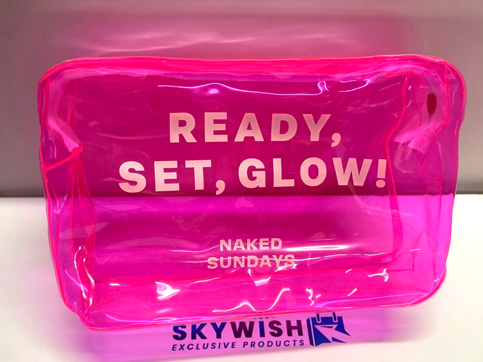ready glow naked sundays  bag Pouch pink