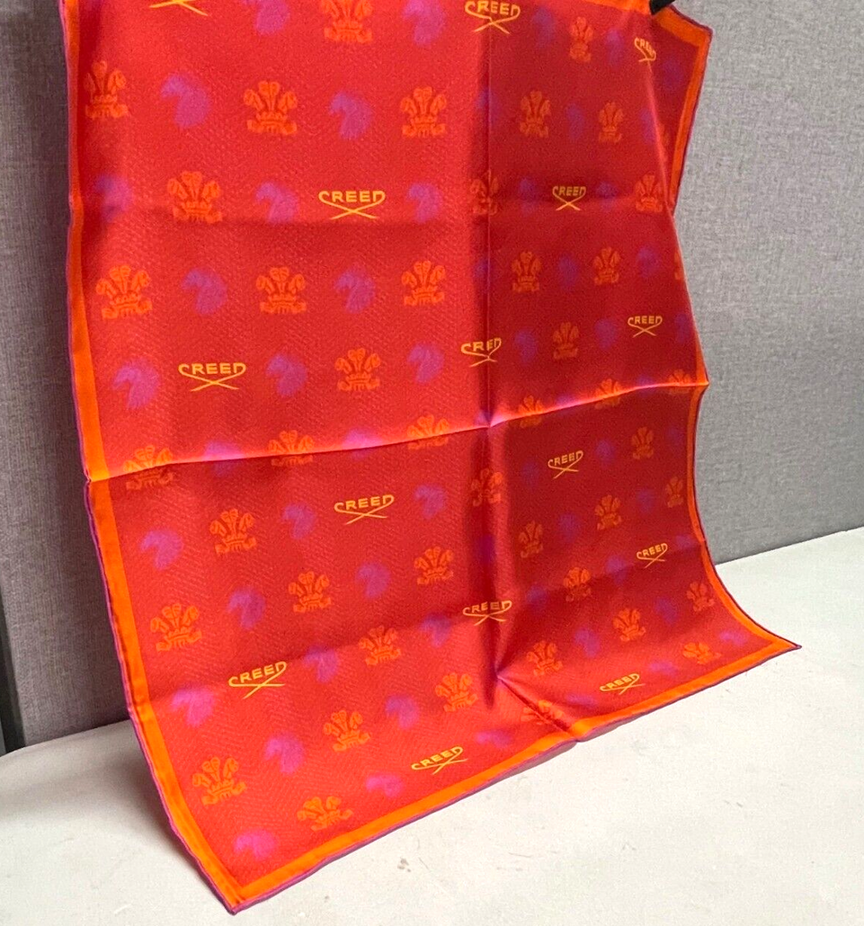 Creed 100% Silk Scarf Beautiful 50cm X 50cm