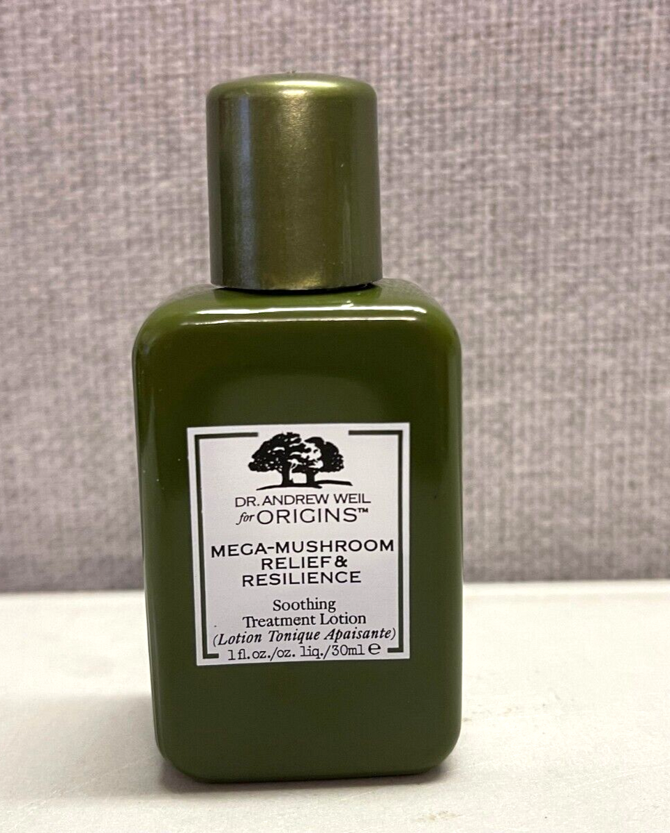 ORIGINS Mega-Mushroom Relief & Resilience Soothing Treatment Lotion 30ml New