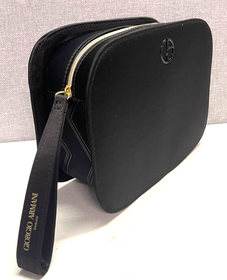 GiorgioArmani Black Premium Pouch Make Up, Travel Bag, BRAND NEW