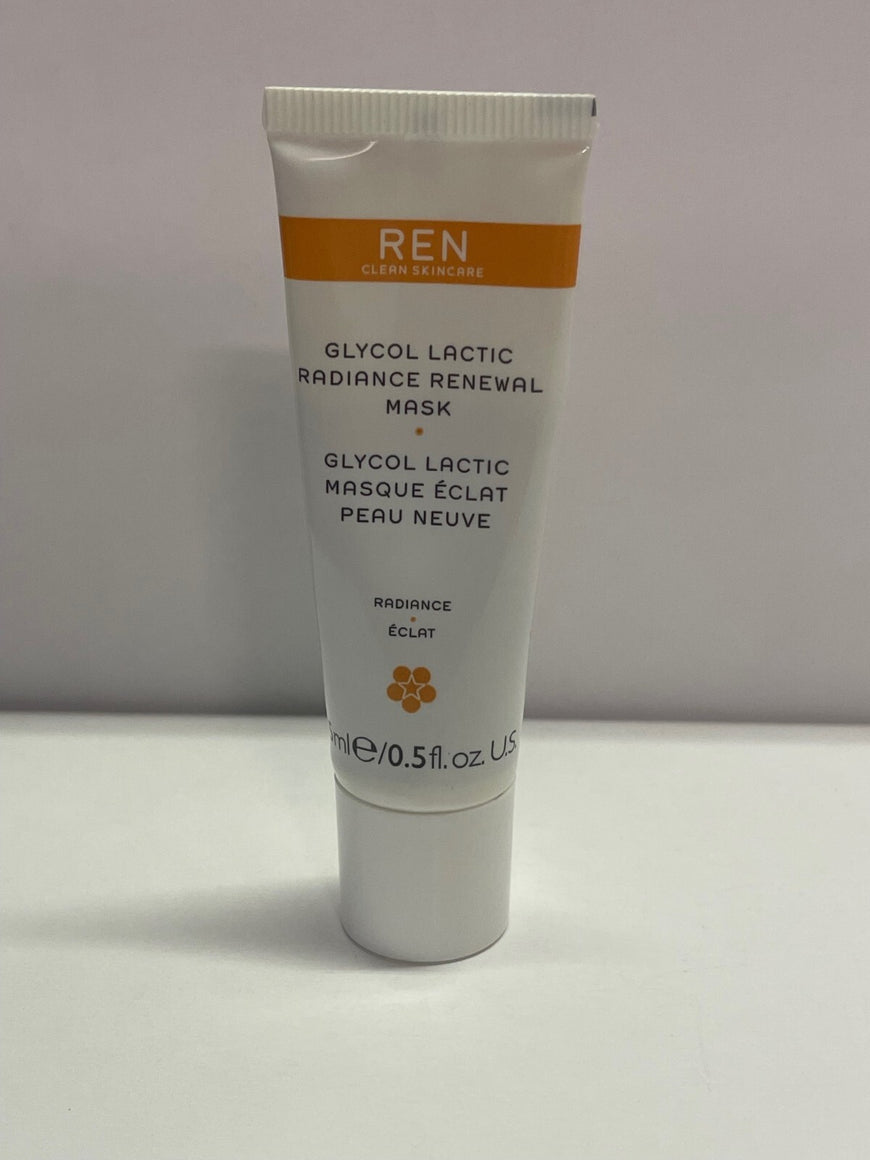 REN Glycol Lactic Radiance Renewal Mask 15ml Travel New