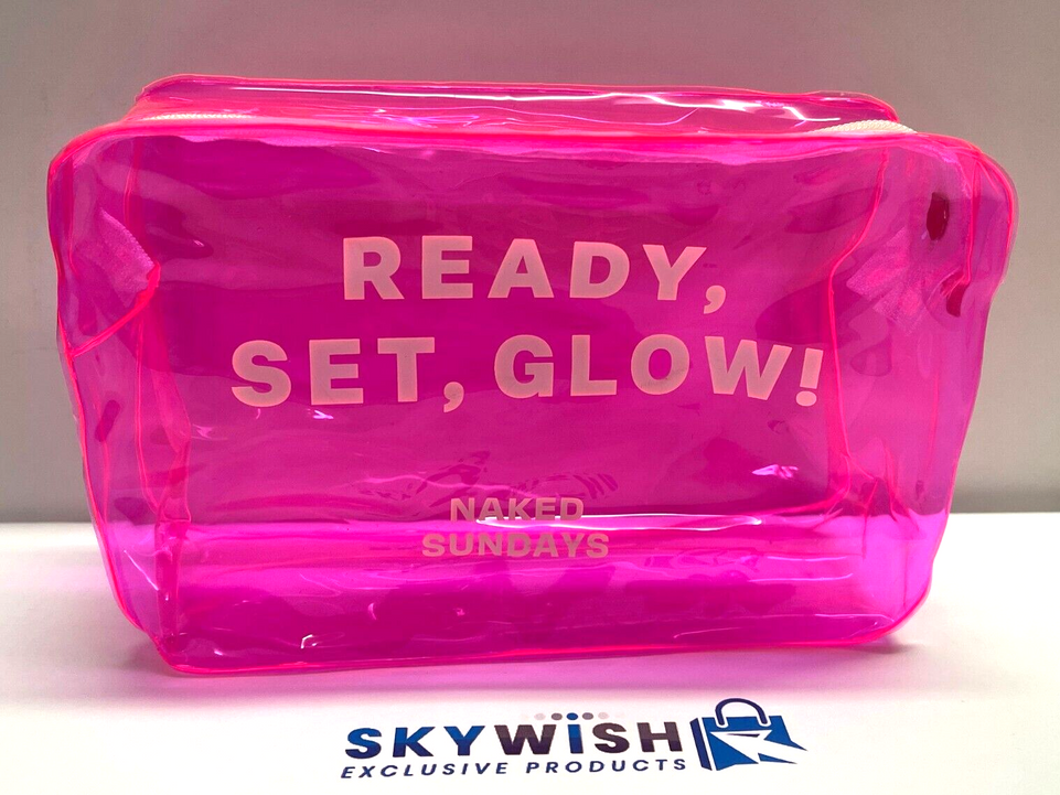 ready glow naked sundays  bag Pouch pink