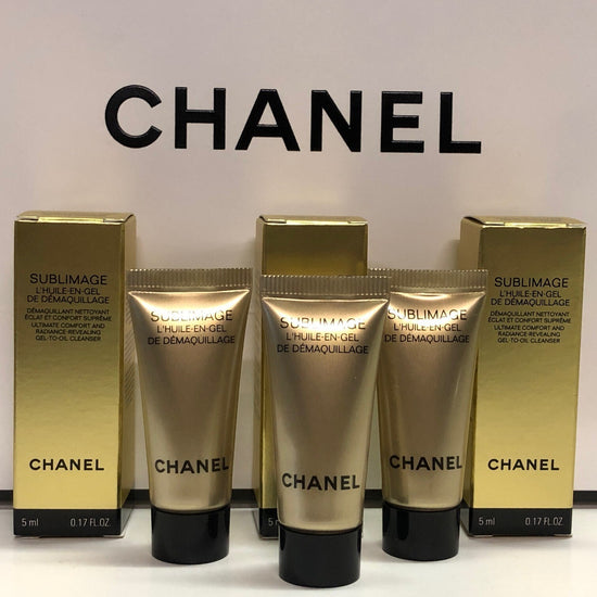 3X CHANEL SUBLIMAGE L'huile-En-Gel De Demaquillage gel to oil cleanser 3x5ML
