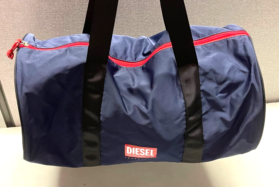 Diesel fragrance Navy Blue,sport gym bag