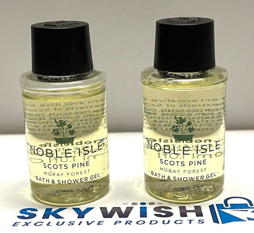 2x Noble Isle The Greenhouse Bath & Shower Gel 30ml green house travel size new