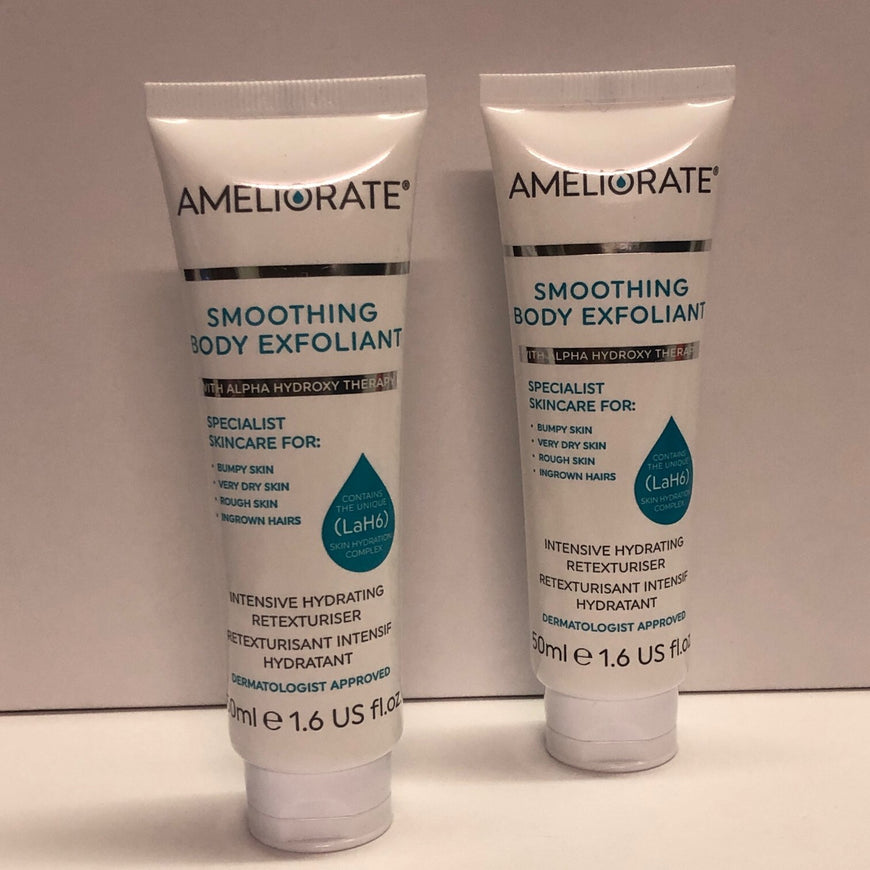 Ameliorate Smoothing Body Exfoliant Intensive Hydrating Retexturiser, 2 x 50ml, 