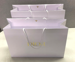 2x DIOR  Medium White pebble gift shopper paper Carrier Bag new 42 x 13 X 30