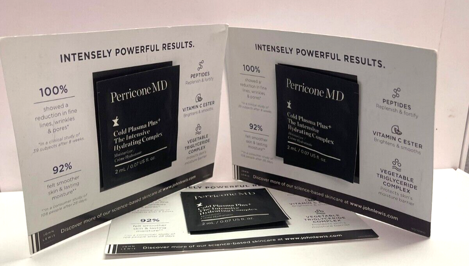 Perricone MD Cold Plasma Plus+ The Intensive Hydrating Complex Cream 2ml X3=6ML