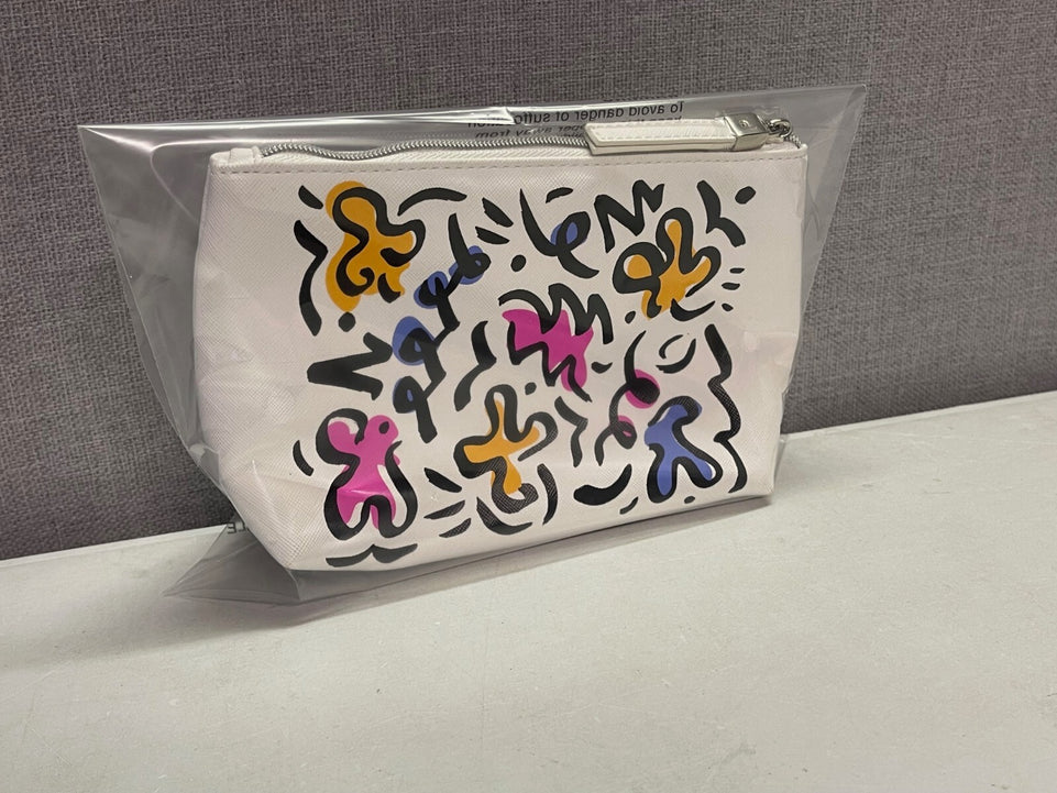 Strivectin Print Make Up/Cosmetic Bag Faux Leather