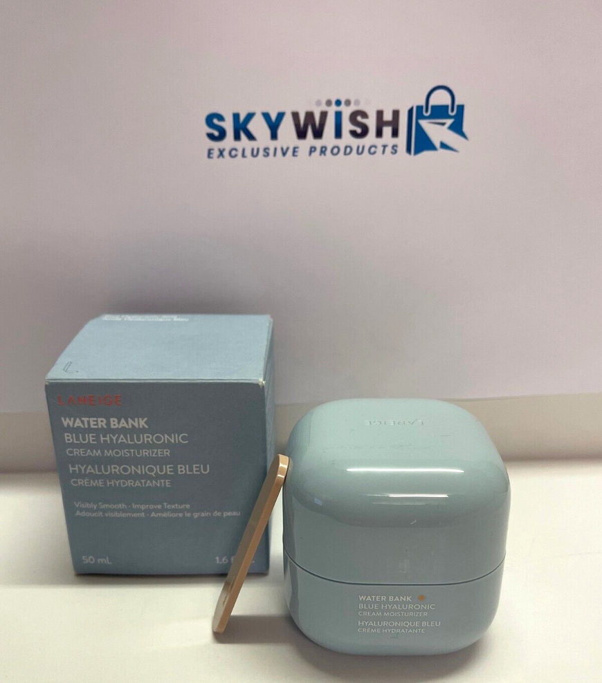 LANEIGE NEW Water Bank Blue Hyaluronic Cream Moisturizer 1.6oz/50ml B08