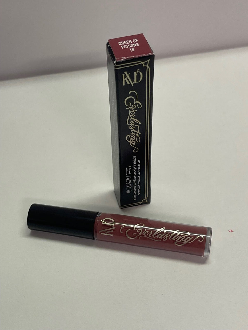KVD Everlasting Hyperlight 10 Queen Of Poisons Liquid Lipstick Travel Size 1.5ml