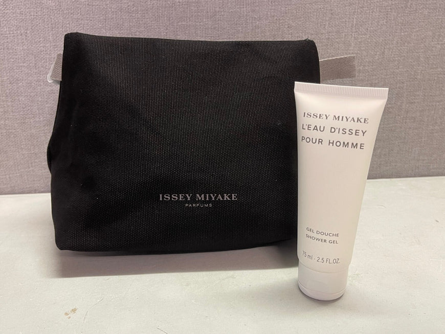 Issey Miyake L'Eau D'Issey Pour Homme shower gel  75ml travel pouch black gift 