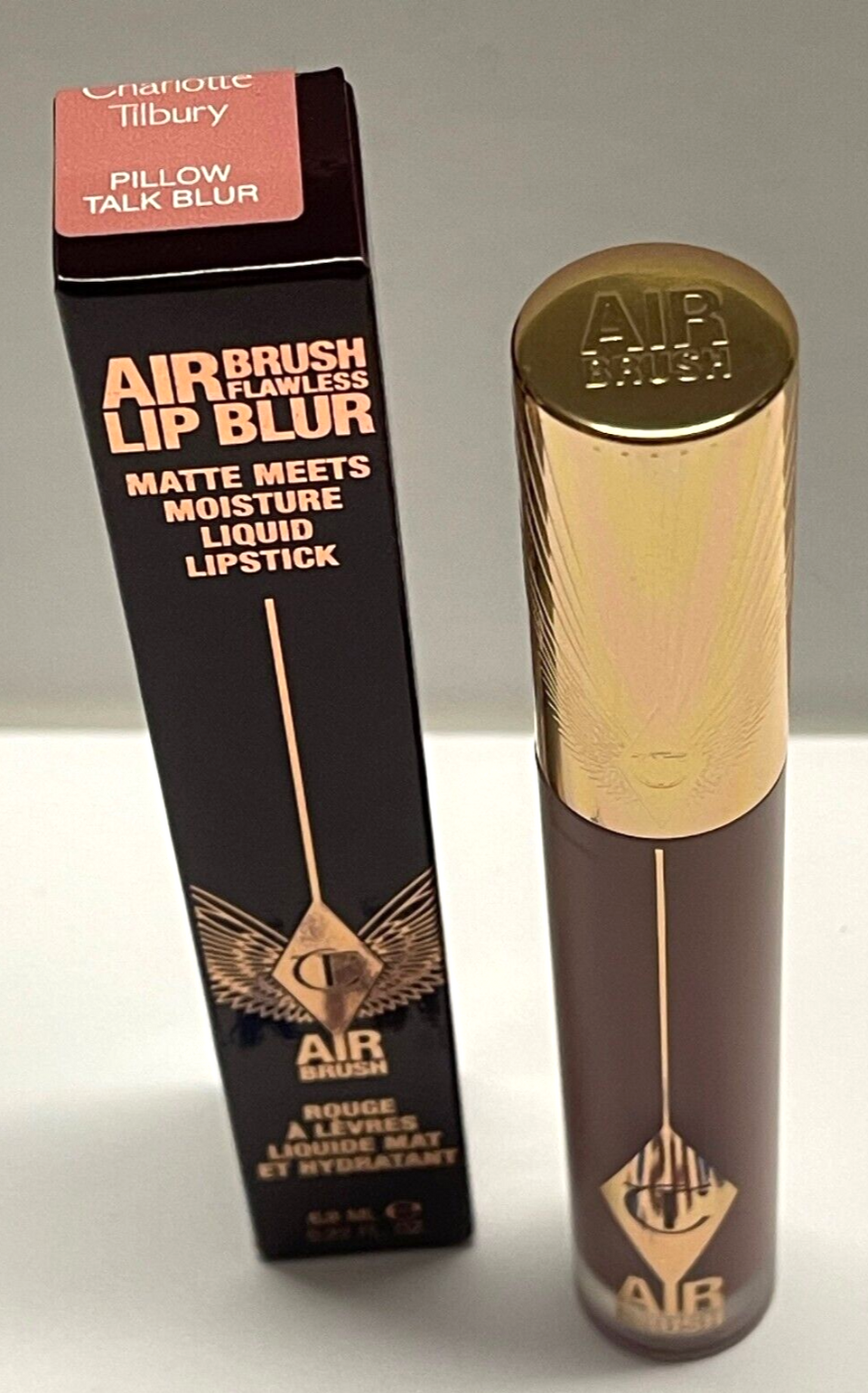 Charlotte Tilbury NEW! AIRBRUSH FLAWLESS LIP BLUR PILLOW TALK BLUR NEW 6.8ML