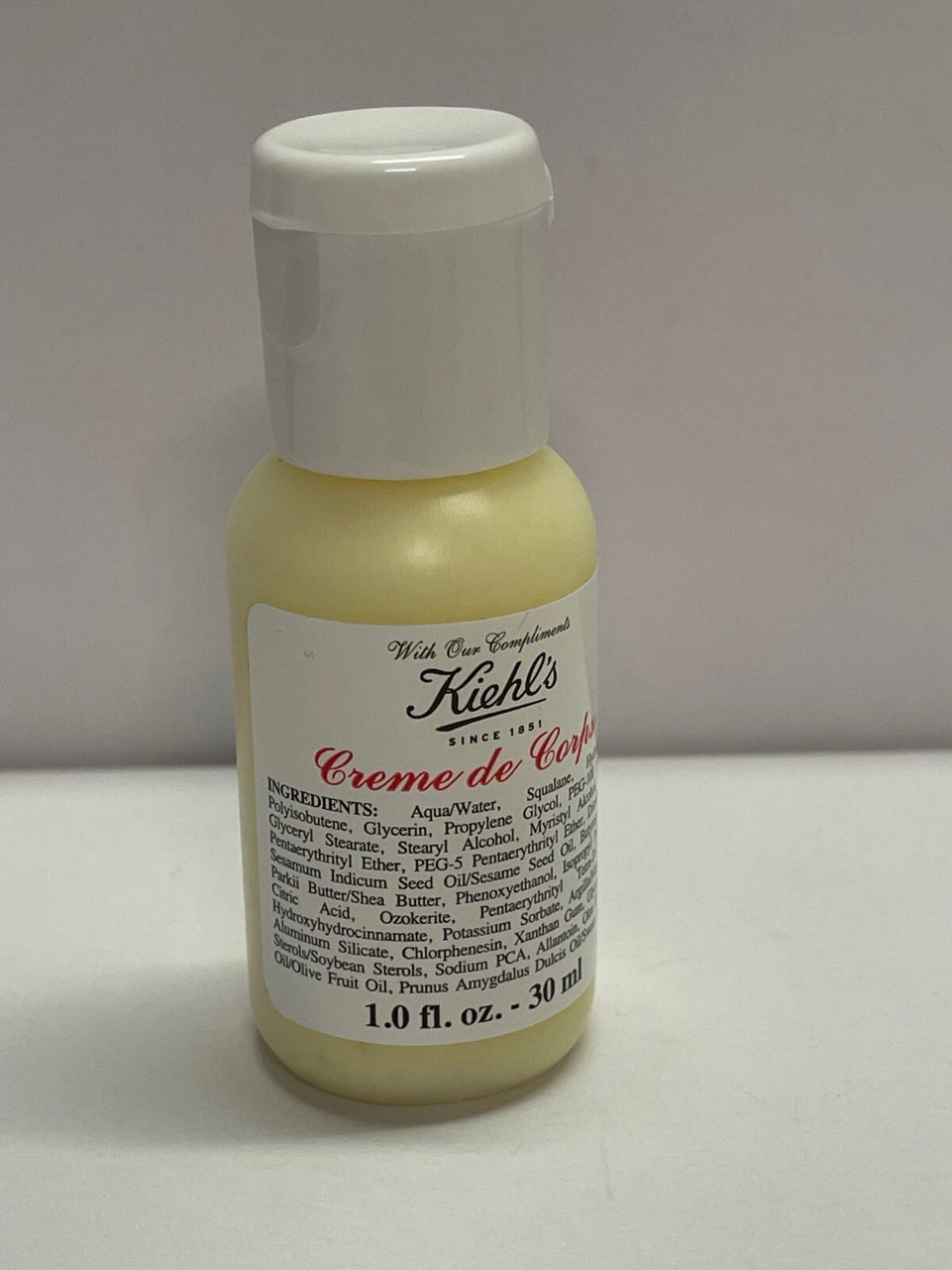 Kiehl's Moisturiser Creme de Corps Body Cream 30ml