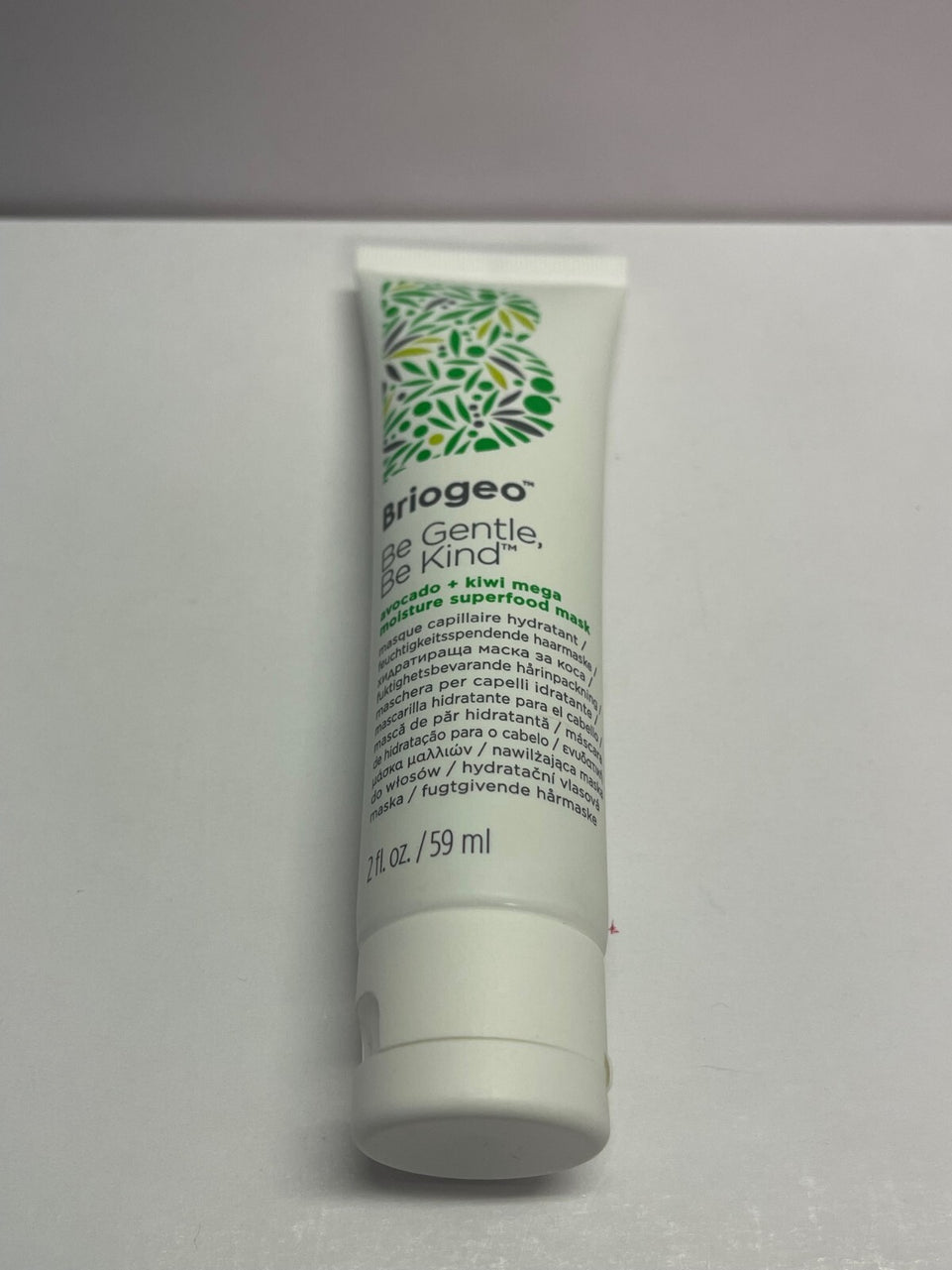 BRIOGEO BE GENTLE, BE KIND AVOCADO + KIWI MEGA MOISTURE SUPERFOOD HAIR MASK,59ML