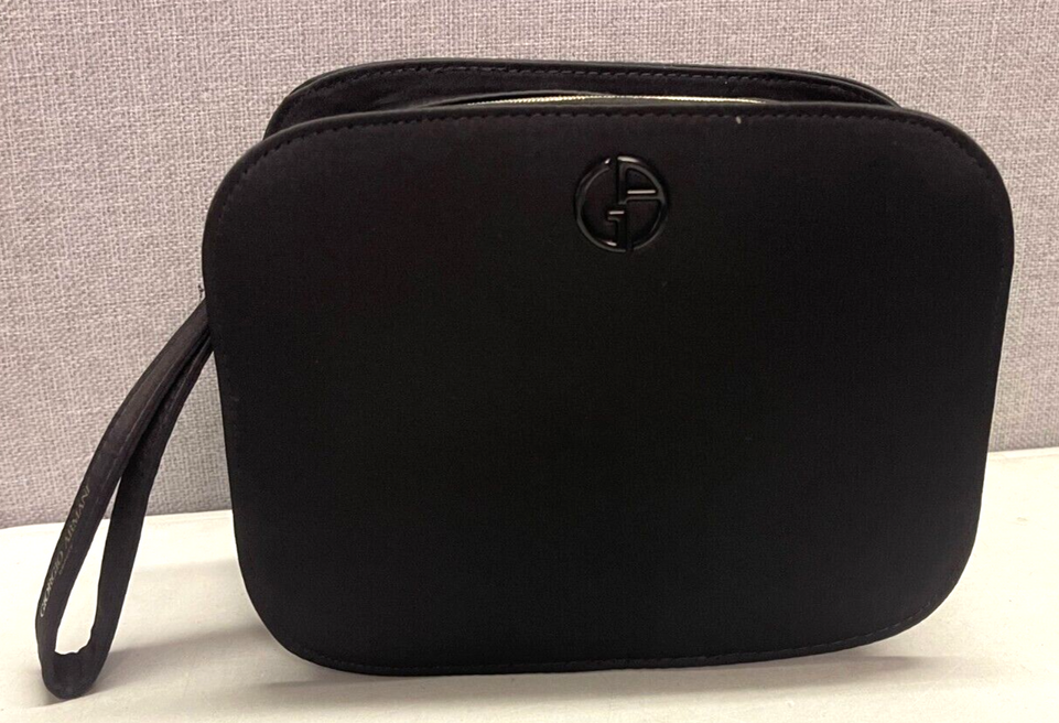 GiorgioArmani Black Premium Pouch Make Up, Travel Bag, BRAND NEW