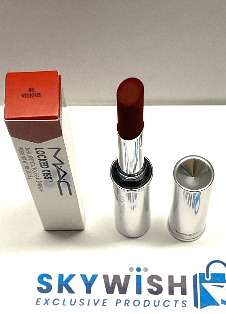 BNIB MAC Locked Kiss 24hr LIPSTICK shade: 95 VICIOUS