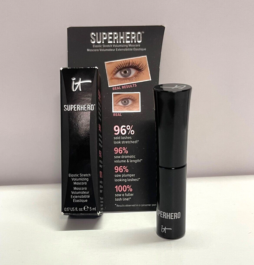 IT Cosmetics Superhero Elastic Stretch Volumising Mascara - Super Black 5ML