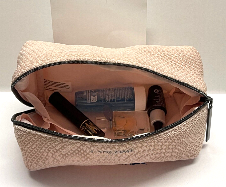 Lancome La Vie Est Belle Eau De Parfum 4ml/ Mascara 2ml /Genifique 7ml  Pink Bag