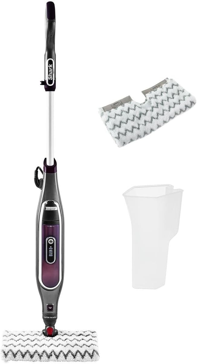 Shark S6003UK Klik n' Flip Smartronic Deluxe Steam Mop - Bordeaux/Steel Grey