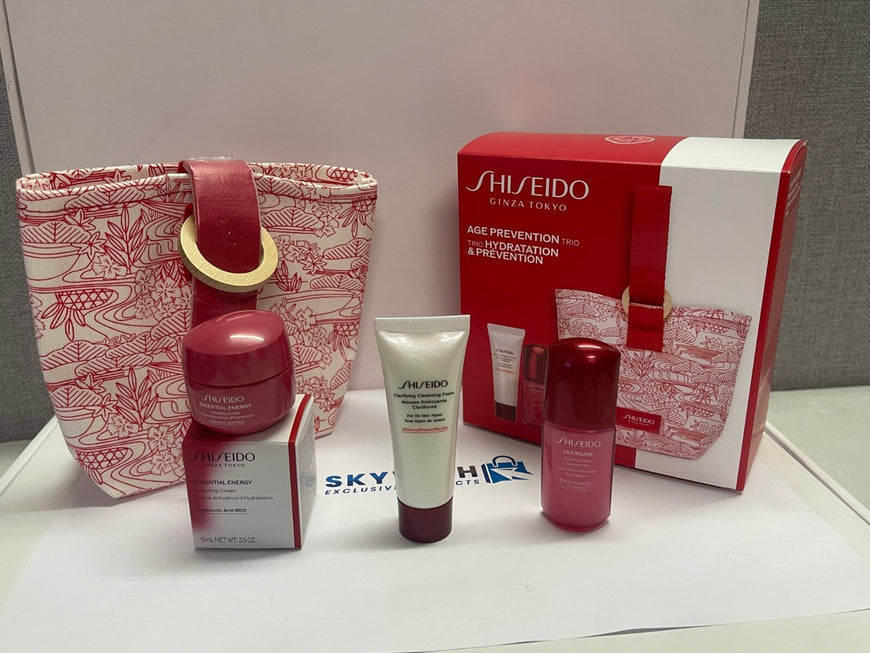 Shiseido age prevention and hydration travel gift set