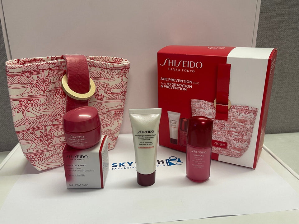 Shiseido age prevention and hydration travel gift set