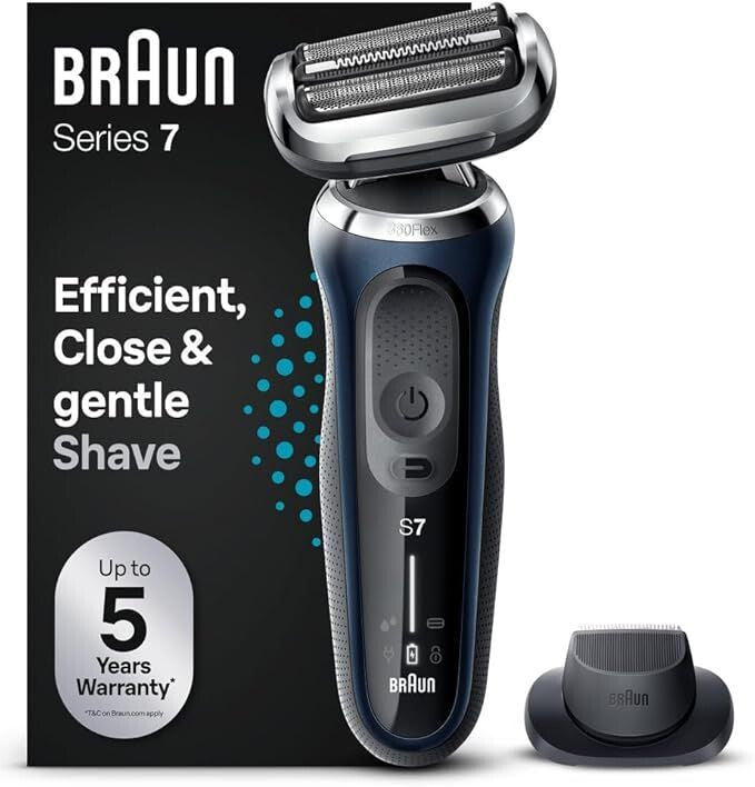 Braun Series 7 71-B1200s Electric Shaver for Men withEasyClick Precision Trimmer