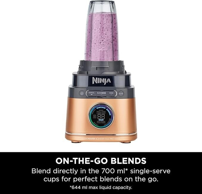 Ninja Detect Duo Power Blender Pro With Auto iQ [TB301UKCP] Copper Edition.