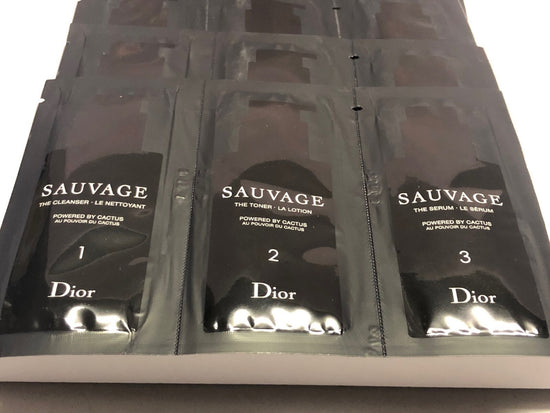 5x Dior Sauvage Cleanser3ML , Toner2ML  & Le Serum2ML  sample sachet New