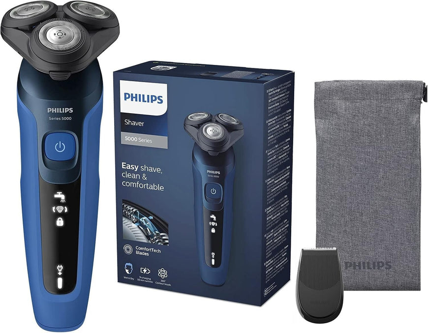 Philips S5466/18 Shaver 5000 Series Comfort Tech Blades Blue Black