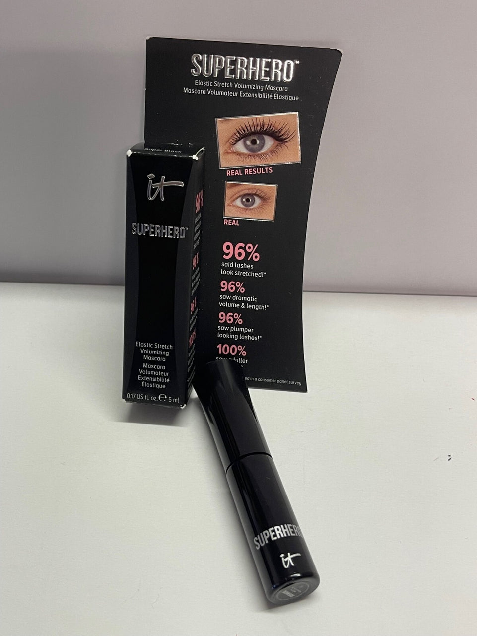 IT Cosmetics Superhero Elastic Stretch Volumising Mascara - Super Black 5ML