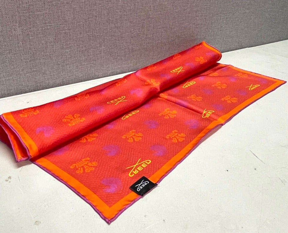 Creed 100% Silk Scarf Beautiful 50cm X 50cm