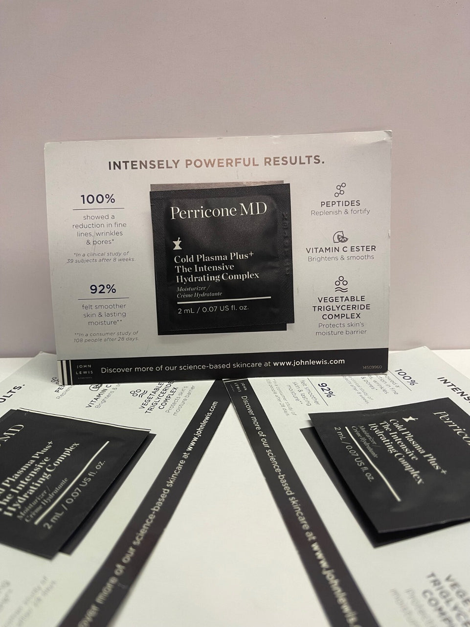Perricone MD Cold Plasma Plus+ The Intensive Hydrating Complex Cream 2ml X3=6ML