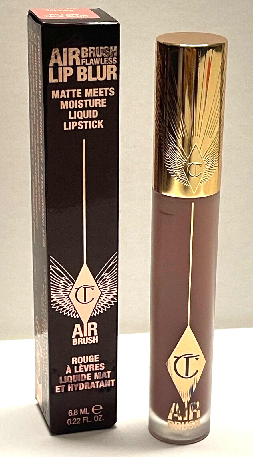 Charlotte Tilbury NEW! AIRBRUSH FLAWLESS LIP BLUR PILLOW TALK BLUR NEW 6.8ML